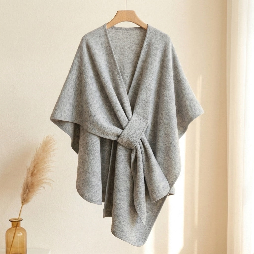 Poncho-Écharpe Long