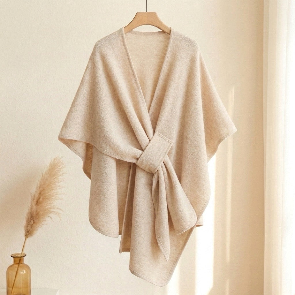 Poncho-Écharpe Long