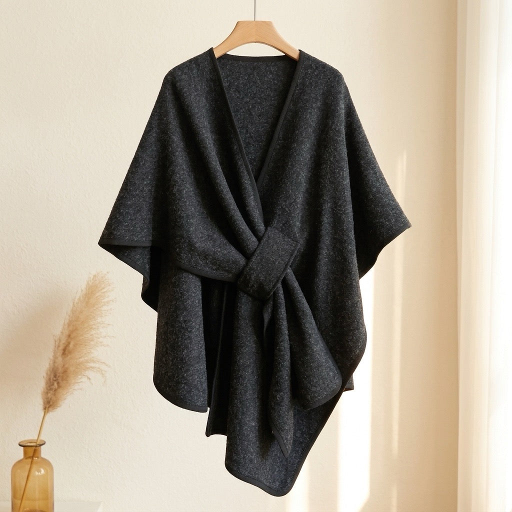 Poncho-Écharpe Long