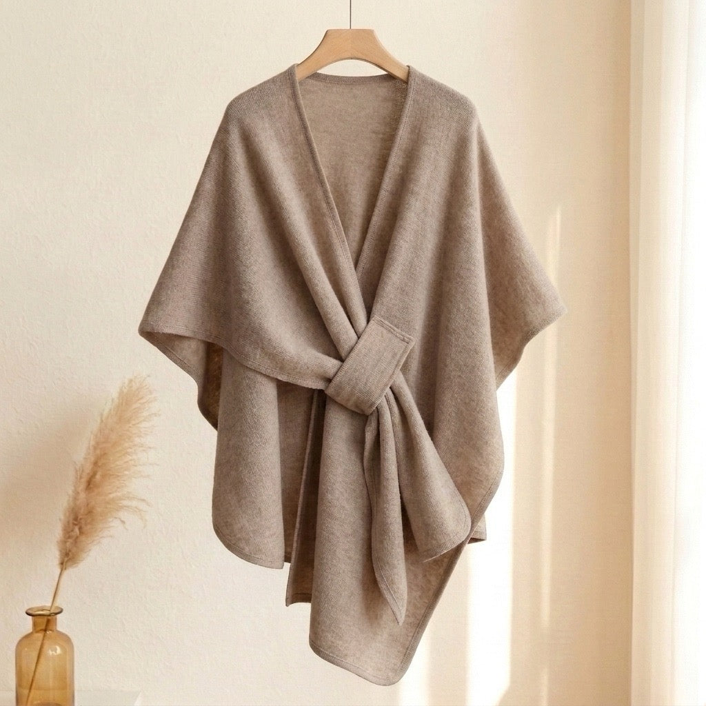 Poncho-Écharpe Long