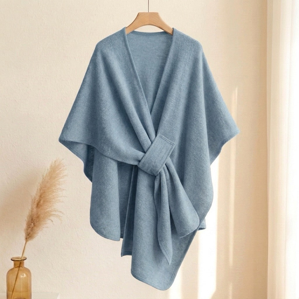 Poncho-Écharpe Long