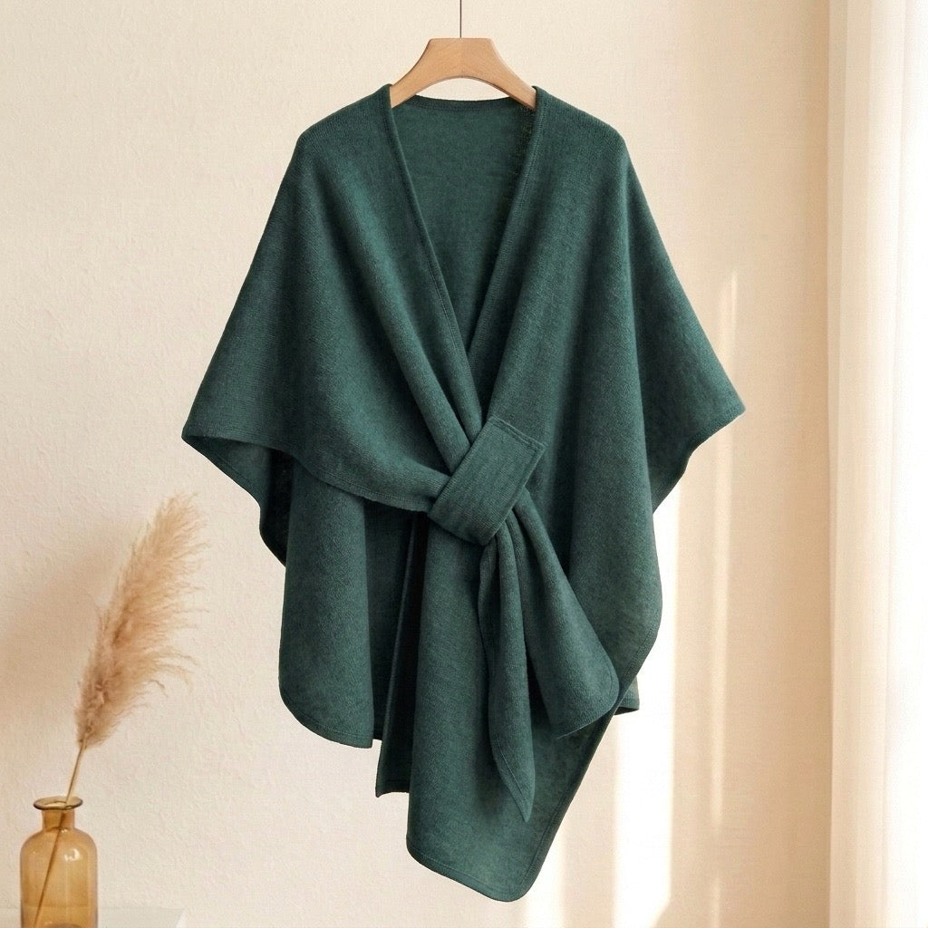 Poncho-Écharpe Long